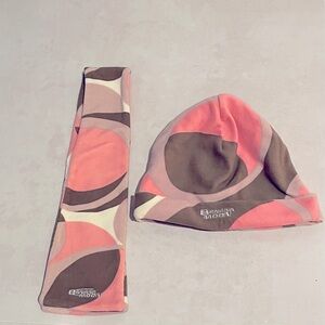 Banana Moon Ski Hat & trendy scarf in soft fleece.